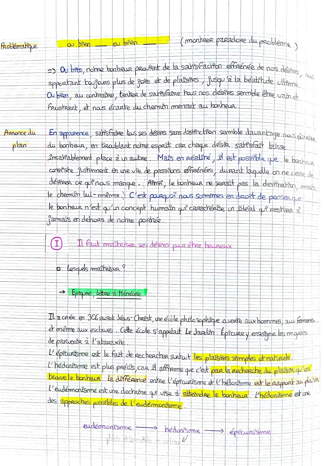 Anmorce
Notion 1-
Le Bonheur.
=> Faut-it satisfaire tous ses désires.
pour
être heureux
--> Mythe d'IcaRe, mythologie grecque.
Résumé: Dédal