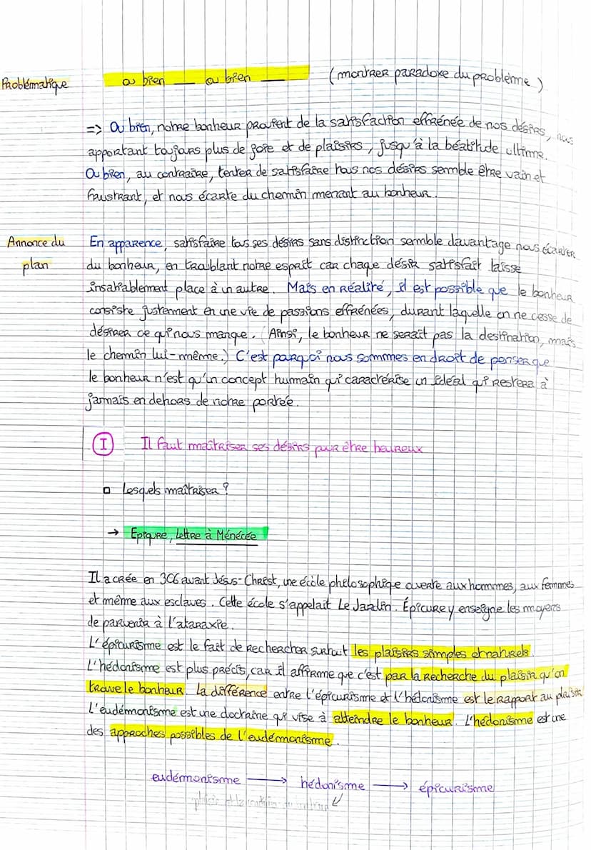 Anmorce
Notion 1-
Le Bonheur.
=> Faut-it satisfaire tous ses désires.
pour
être heureux
--> Mythe d'IcaRe, mythologie grecque.
Résumé: Dédal