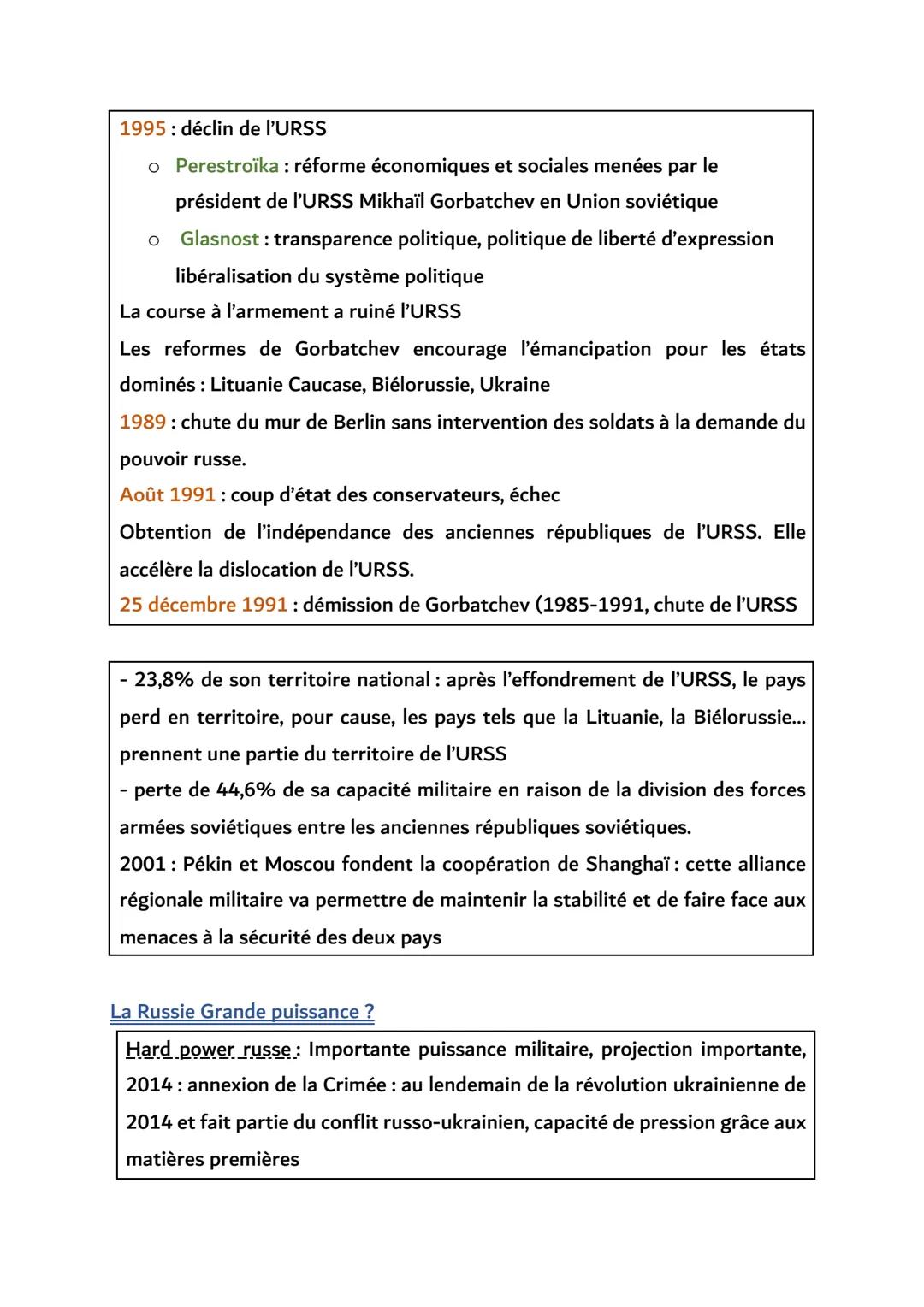 Thème 2: Analyser les dynamiques des puissances internationales
Puissance internationale: capacité d'un état à obtenir d'un autre état ce
qu