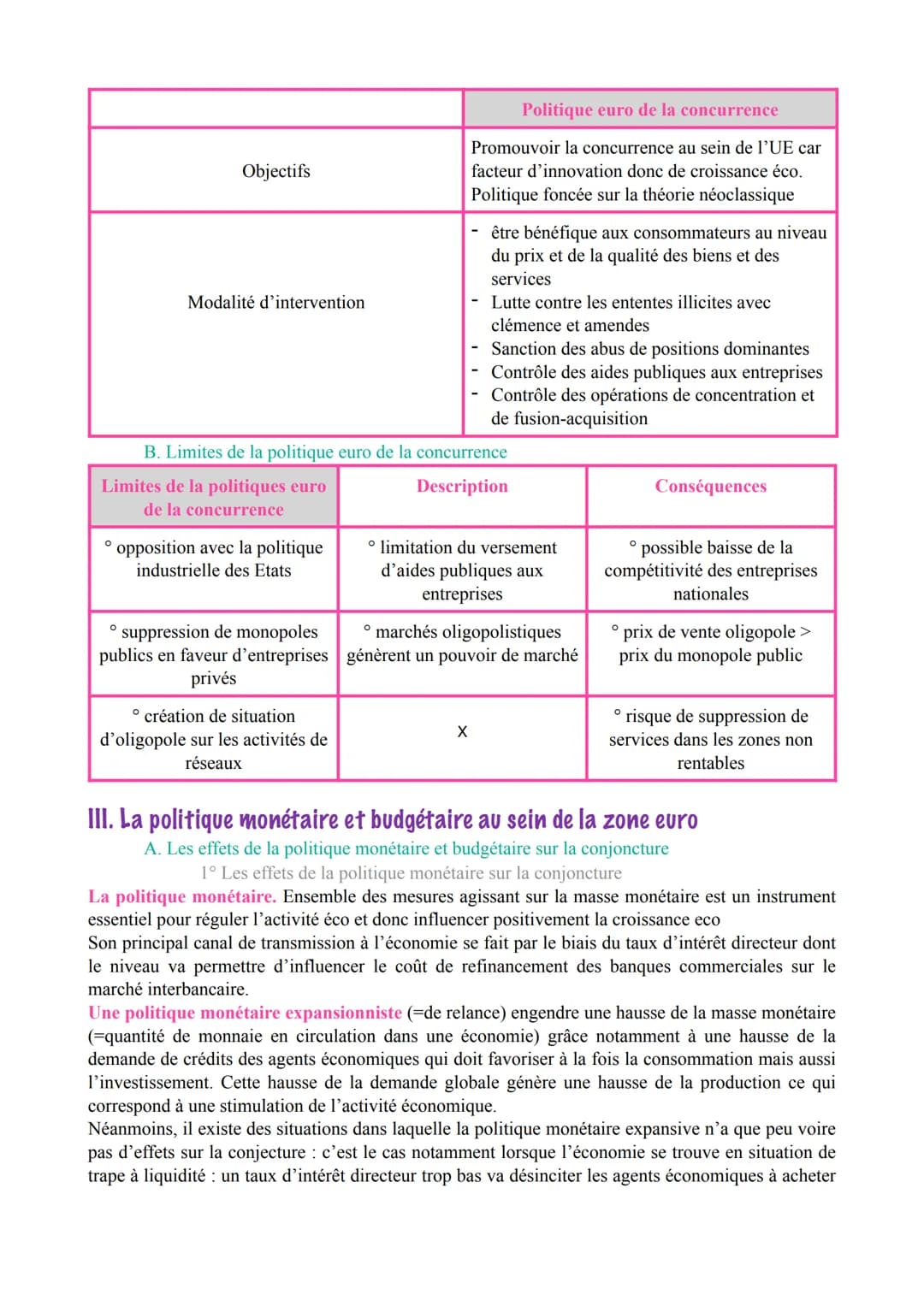 CHAPITRE 6. L'EUROPE, QUELLES POLITIQUES ECONOMIQUES DANS LE
CADRE EUROPEEN?
I. Les grandes caractéristiques de l'intégration européenne et 