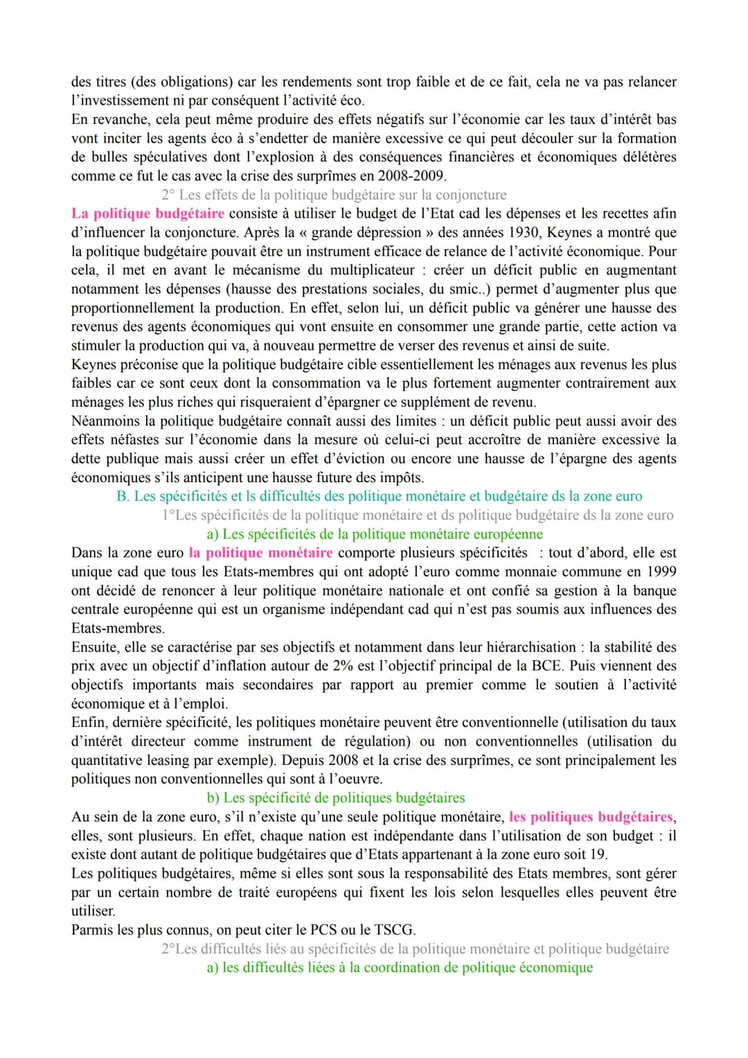 CHAPITRE 6. L'EUROPE, QUELLES POLITIQUES ECONOMIQUES DANS LE
CADRE EUROPEEN?
I. Les grandes caractéristiques de l'intégration européenne et 