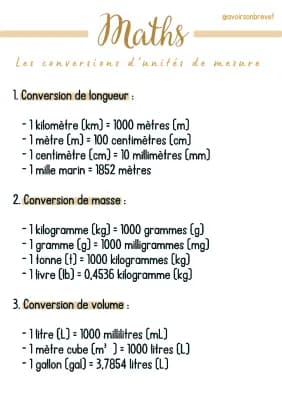 Know Les conversions d'unités de mesure thumbnail