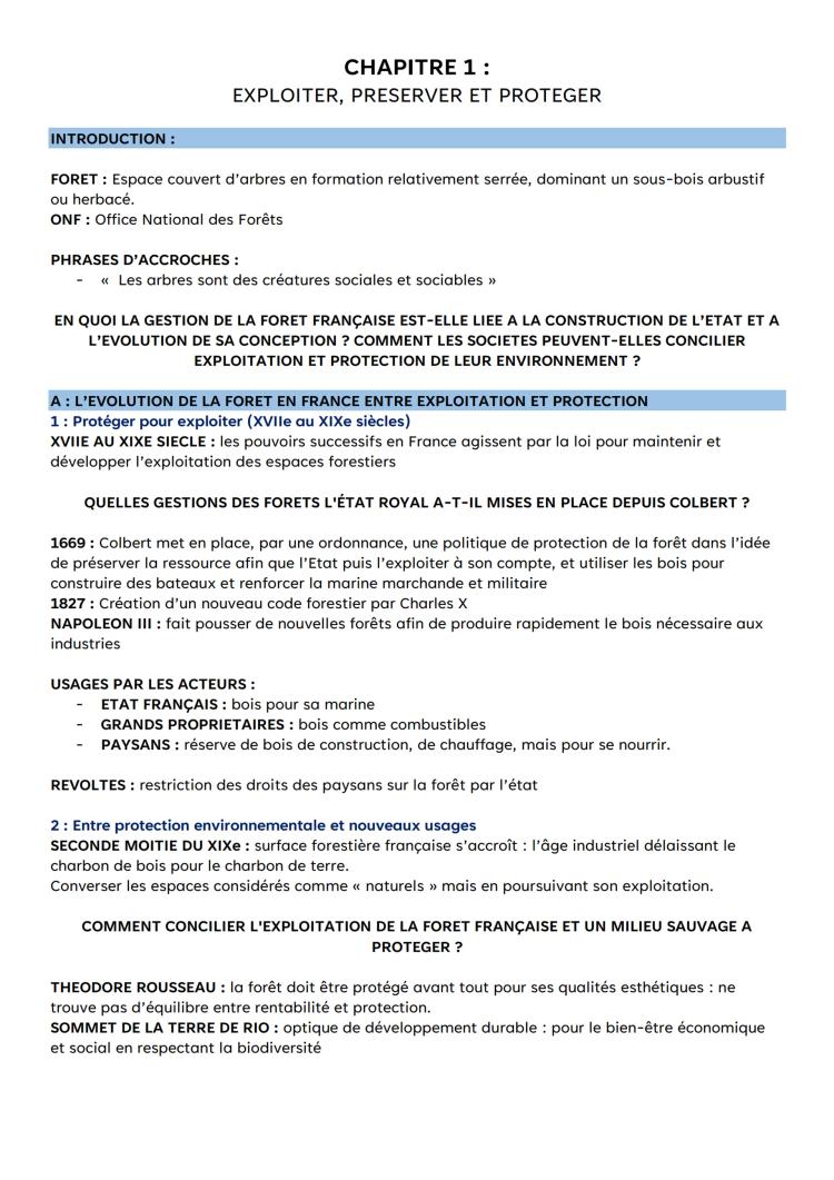 Know résumé environnement chap 1, 2 et conclusif thumbnail