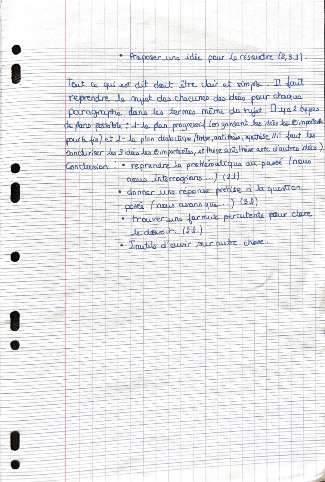 Pho
Saut de
Methode de la dissertation
Le but de l'exercice est de montrer qu'on est capable de life et
de comprendre un mijet precis, puis 