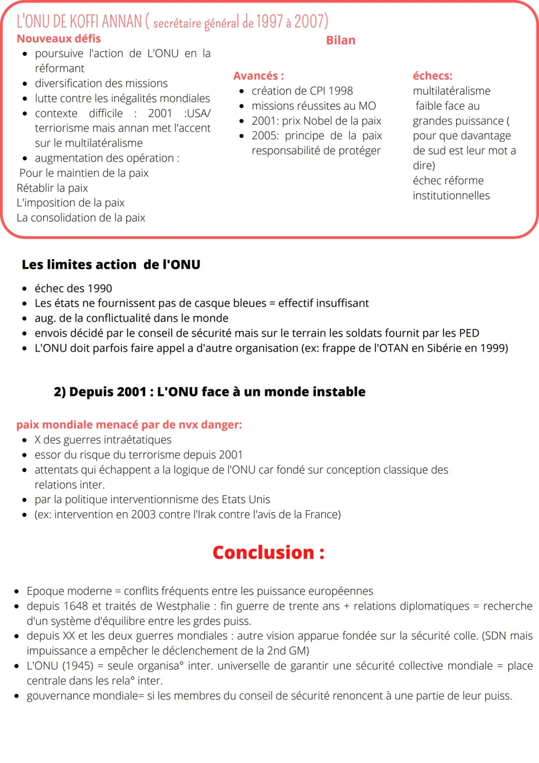 FAIRE LA GUERRE, FAIRE LA PAIX
Le défi de la construction de la paix
Axe 2
17ème siècle: accords de paix entre les etats = construction des 