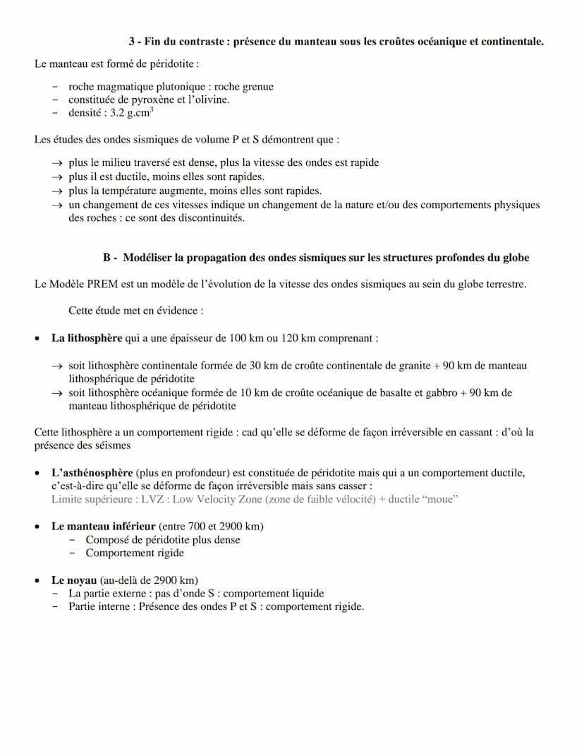 THEME 1: LA TERRE, LA VIE ET L'ORGANISATION DU VIVANT
PARTIE 1: LA DYNAMIQUE INTERNE DE LA TERRE
CHAPITRE 1 LA STRUCTURE DU GLOBE TERRESTRE
