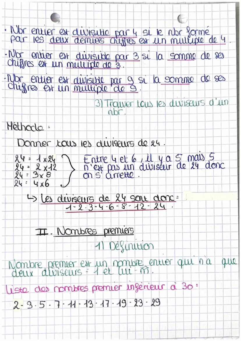 ве
•
maths
Chapitre 1 = Arithmetique 1/2
I. Multiple et diviseurs
7) Vocabulaire
a = bxq
↳> On dit que =
Remarques
0
· a est un multiple de 