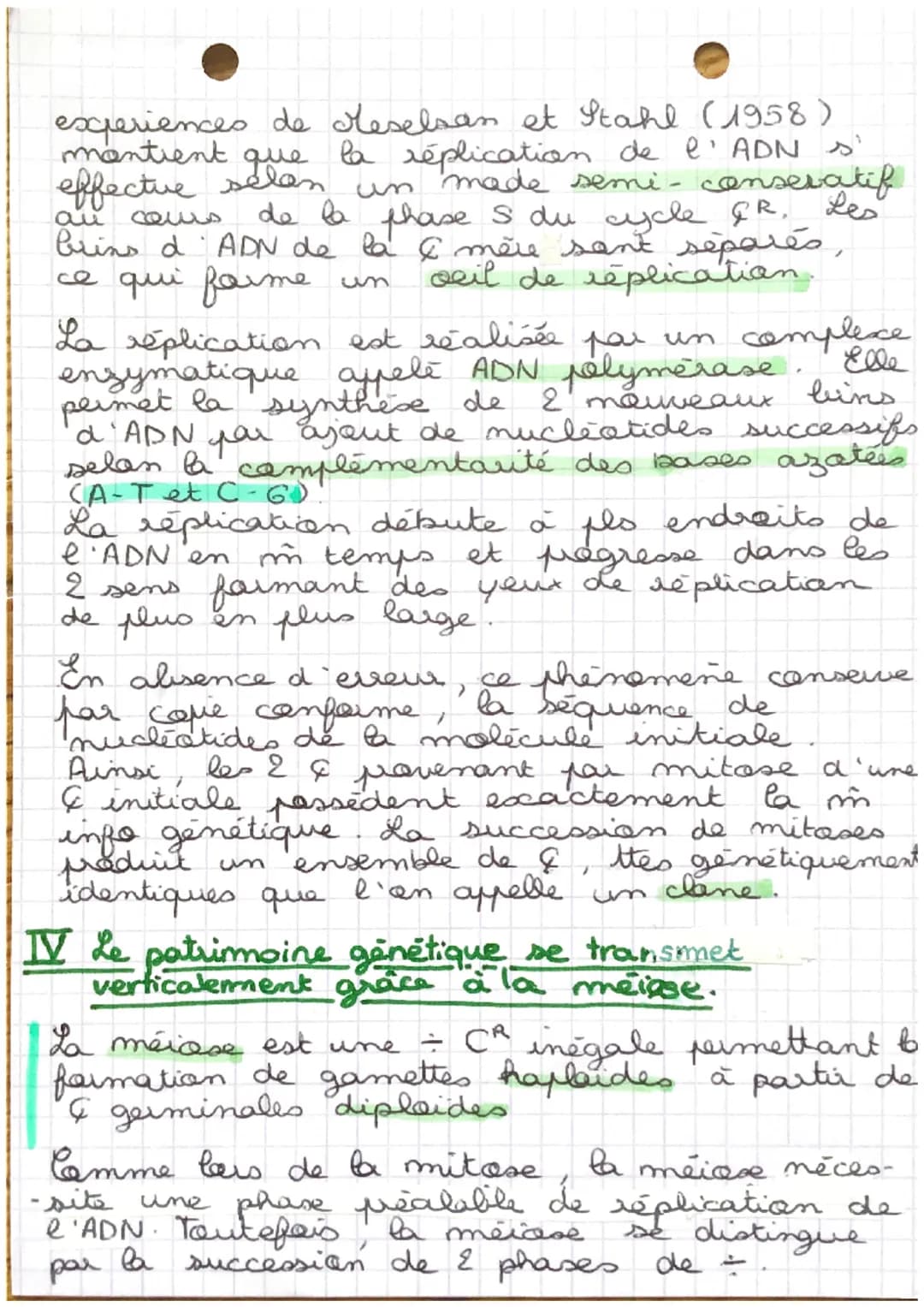 CHAP 1
transmission de l'info
génétique
Après la fécondation, on observe le formation
une I seuf, appelée zygote. Cette &
se duise très rapi