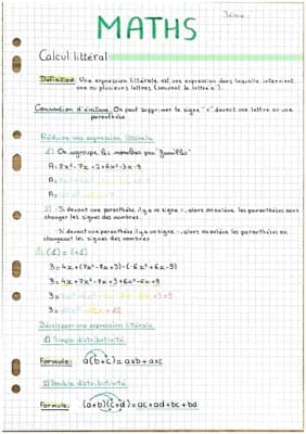 Know Mathématiques/Calcul littéral-3ème thumbnail
