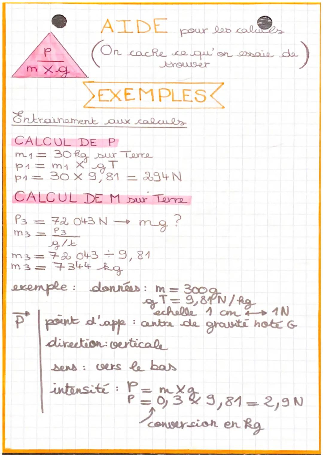 # •POIDS ET MASSE

Lee Poids: Il modélise I'attraction exercée
par la Terke ou un autre astre
sur les objets situés à sa surface

Il se note