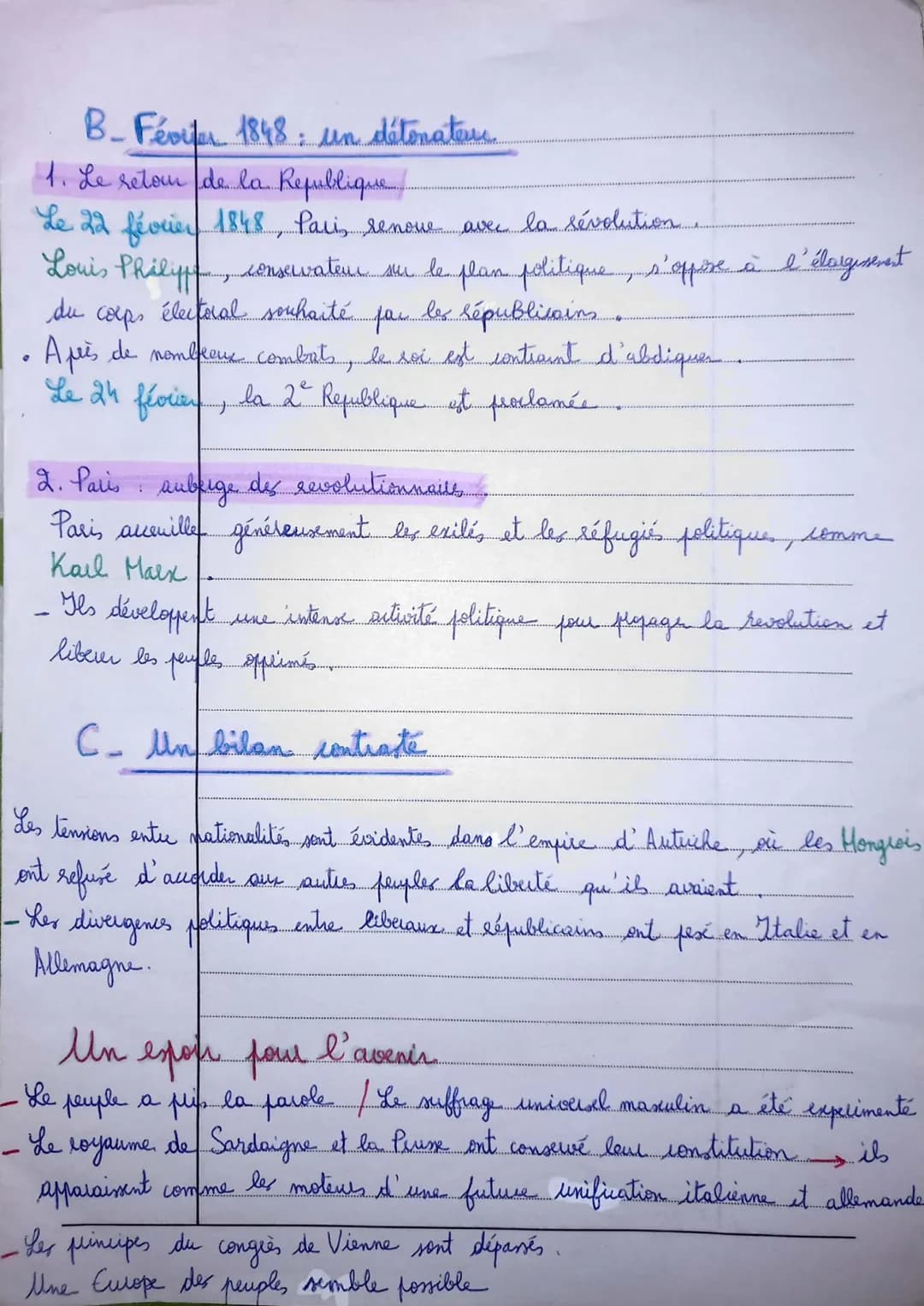 Chapitre 2. L'Europe entre restauration et révolution (1814-1848)
Après la Révolution française et la chute das Premier Empire, la difficile