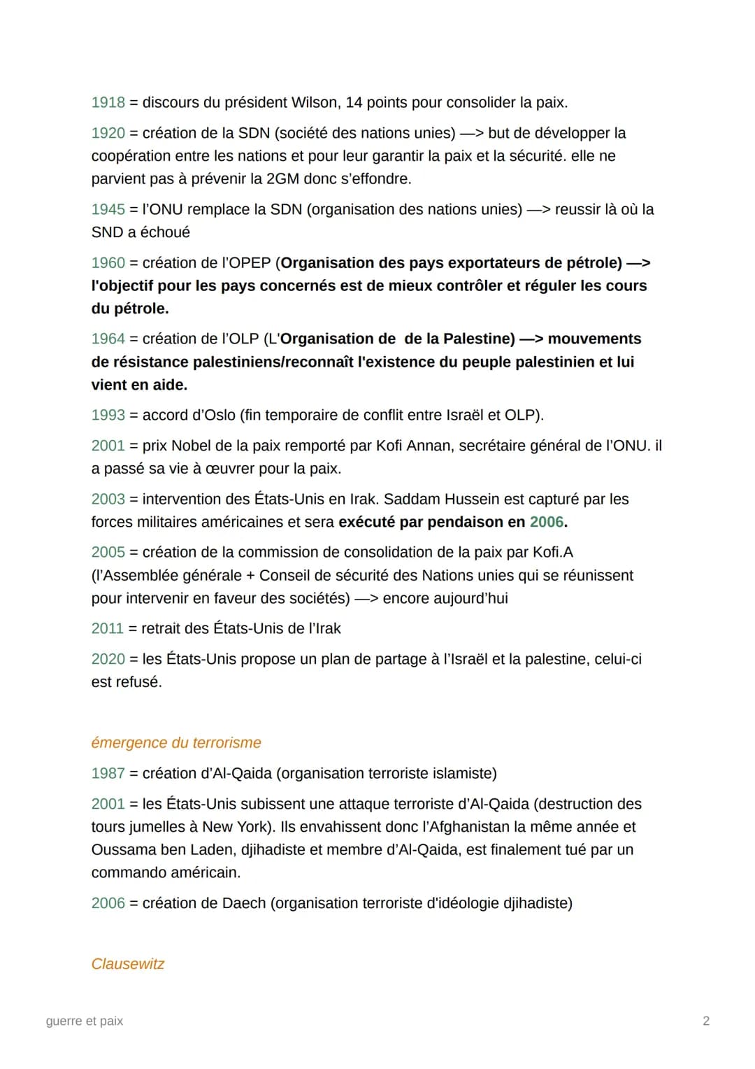 guerre et paix
différents conflits
1618-1648 = guerre de 30 ans (une série de conflits armés qui a déchiré l'Europe)
1568-1648 = guerre de 8
