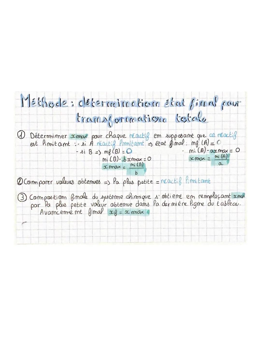 THEME 1
Chapitre 3: Evolution d'un système chimique
Evolution de la quantité matière
Au cours d'ume reactiom chimique, um système état imiti