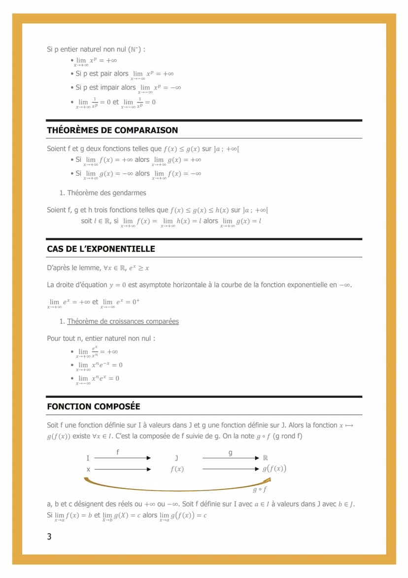 5- LIMITES DE
FONCTIONS
LIMITES EN +∞ ET -co
1. Limite infinie
f a pour limite +∞ (resp. -∞) lorsque x tends vers +∞o si pour tout réel A do