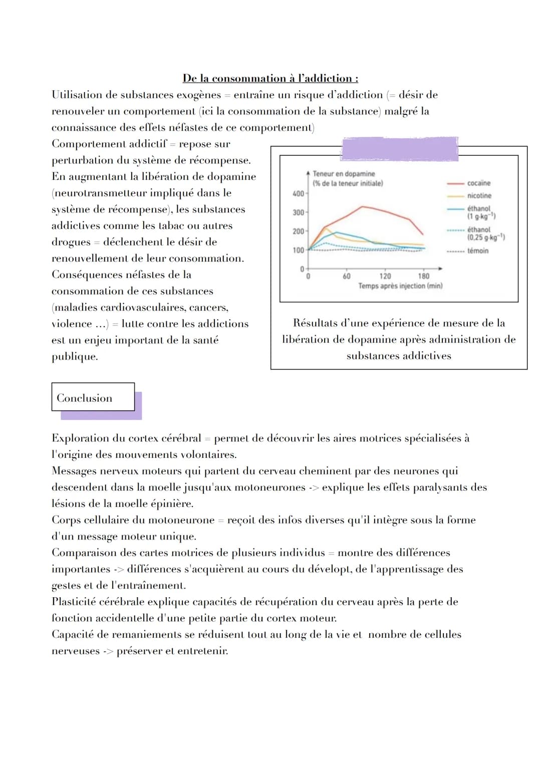 LE CERVEAU
Introduction
Réflexe myotatique = mécanisme expliquant les contractions non volontaires des muscles
grâce aux messages circulant 