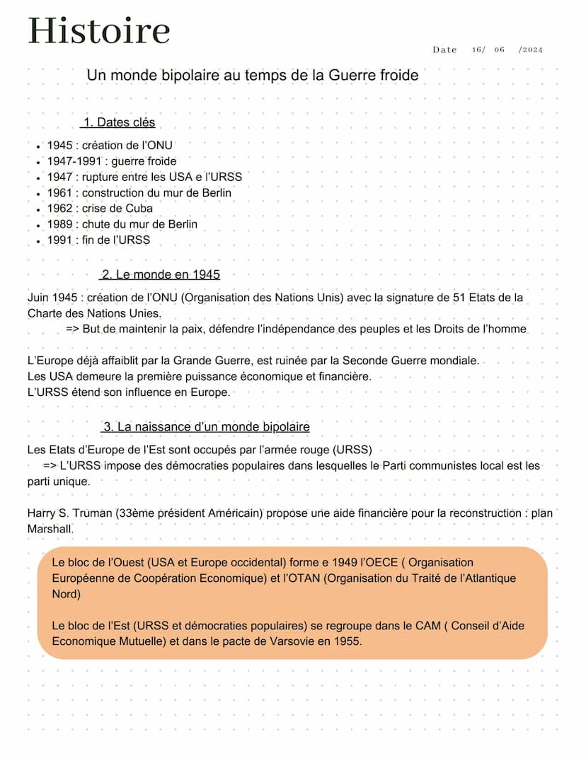 Histoire
Civils et militaires dans la 1ère Guerre Mondial
1. Dates clés
• Première Guerre Mondiale: 1914-1918
28 juin 1914 attentat de Saraj