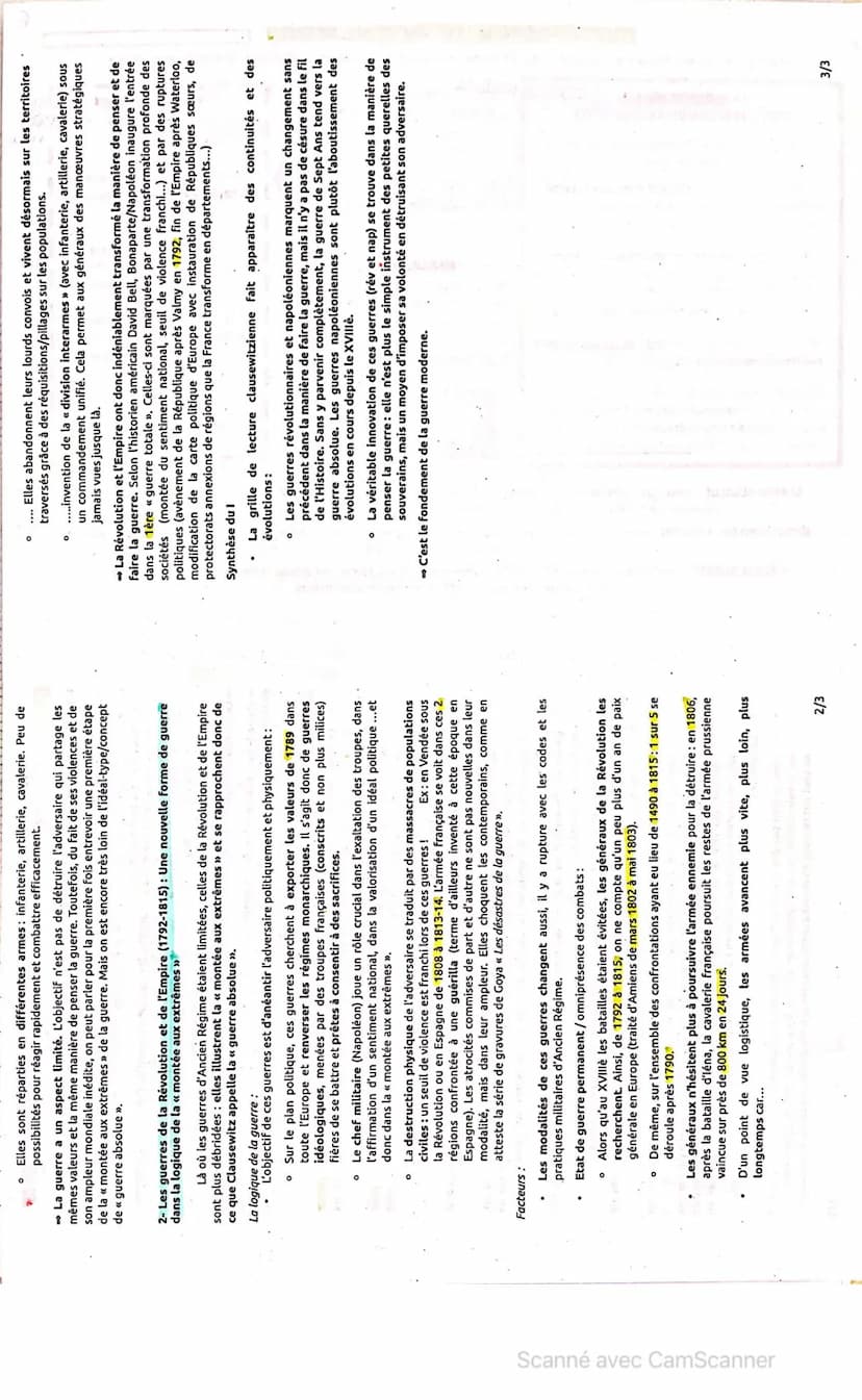 e
Axe 1: la dimension politique de la guerre : Des conflits
interétatiques aux enjeux internationaux
Introduction.
Guerre traditionelle
évol