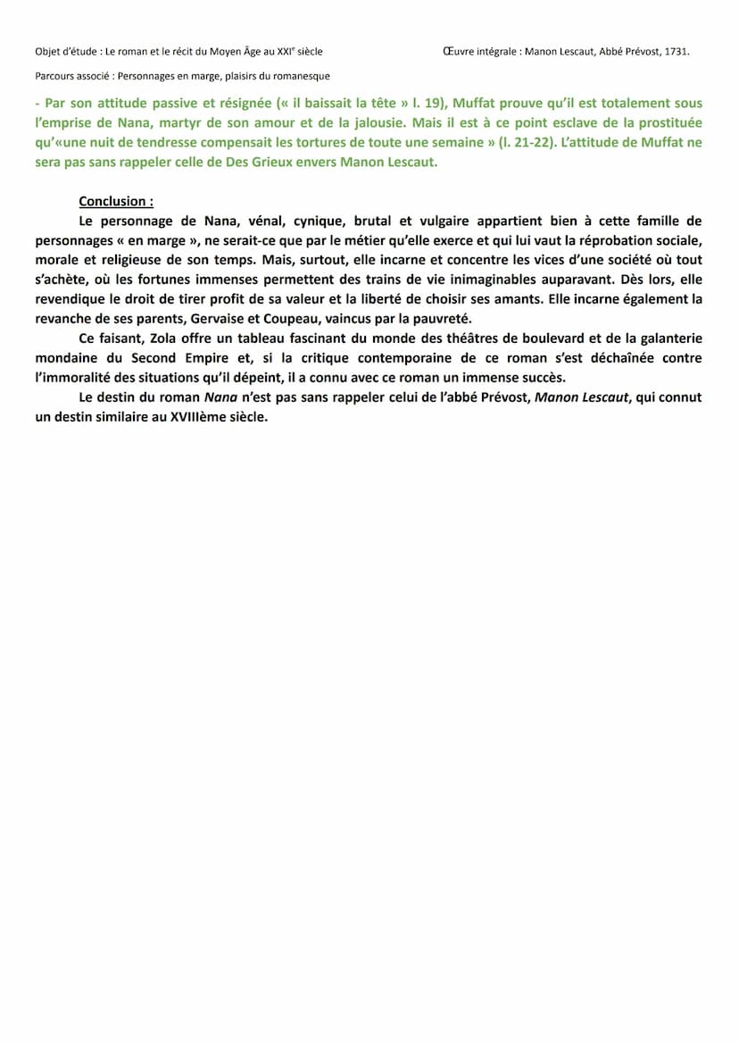 Objet d'étude : Le roman et le récit du Moyen Âge au XXIe siècle
Parcours associé : Personnages en marge, plaisirs du romanesque
INTRODUCTIO