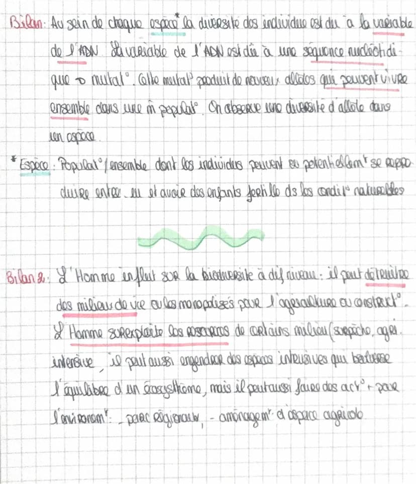 A
Chapitro 3. La Biodiversi ké
Resultat et étape de
I'évolution
dos acosysthemes (: ToRet Deseel, Ocian
á 3 biodiversite's to dos especes (=