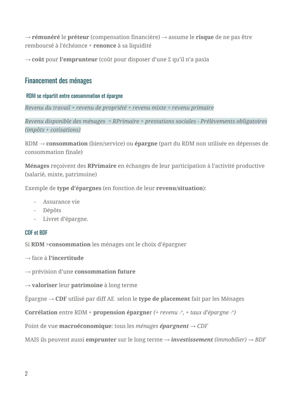Principes du financement
Besoin et capacité de financement
Financement économique= ensembles des mécanisme par lesquels les agents éco vont 