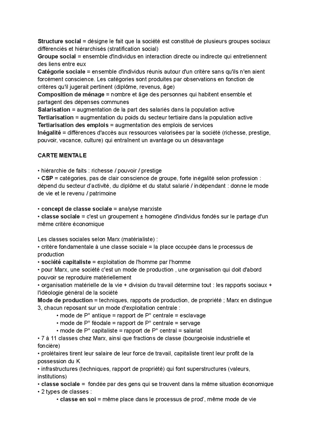 Découvre la Structure Sociale : SES Terminale, Les Classes Sociales et Inégalités Explicables