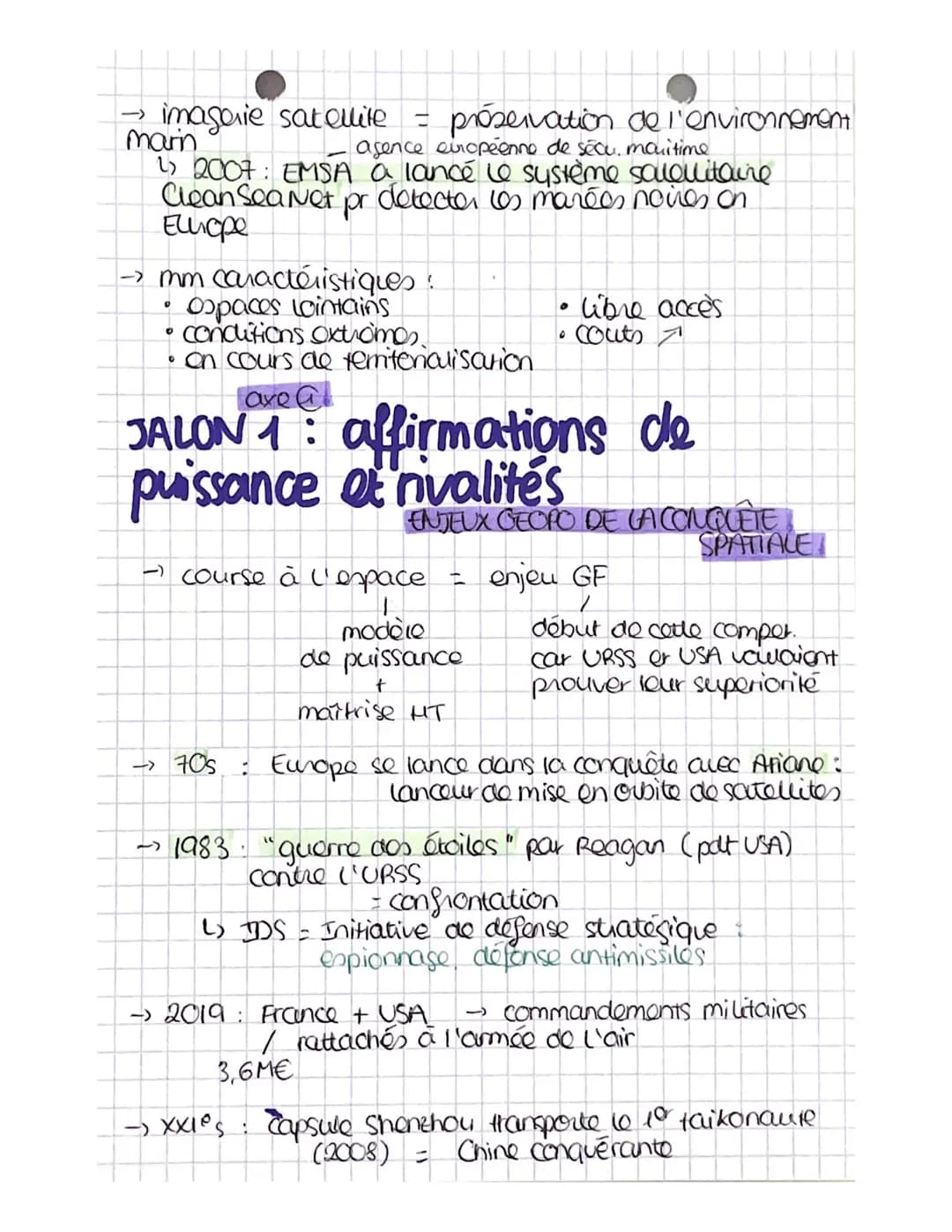 CDE NOUVEAUX ESPACES DE
NOUVEAL
CONQUÊTE
nux espaces : océans, ospace
déjà découverts terrestre, ekoumène
1
→) concurrences, rivalités, tens