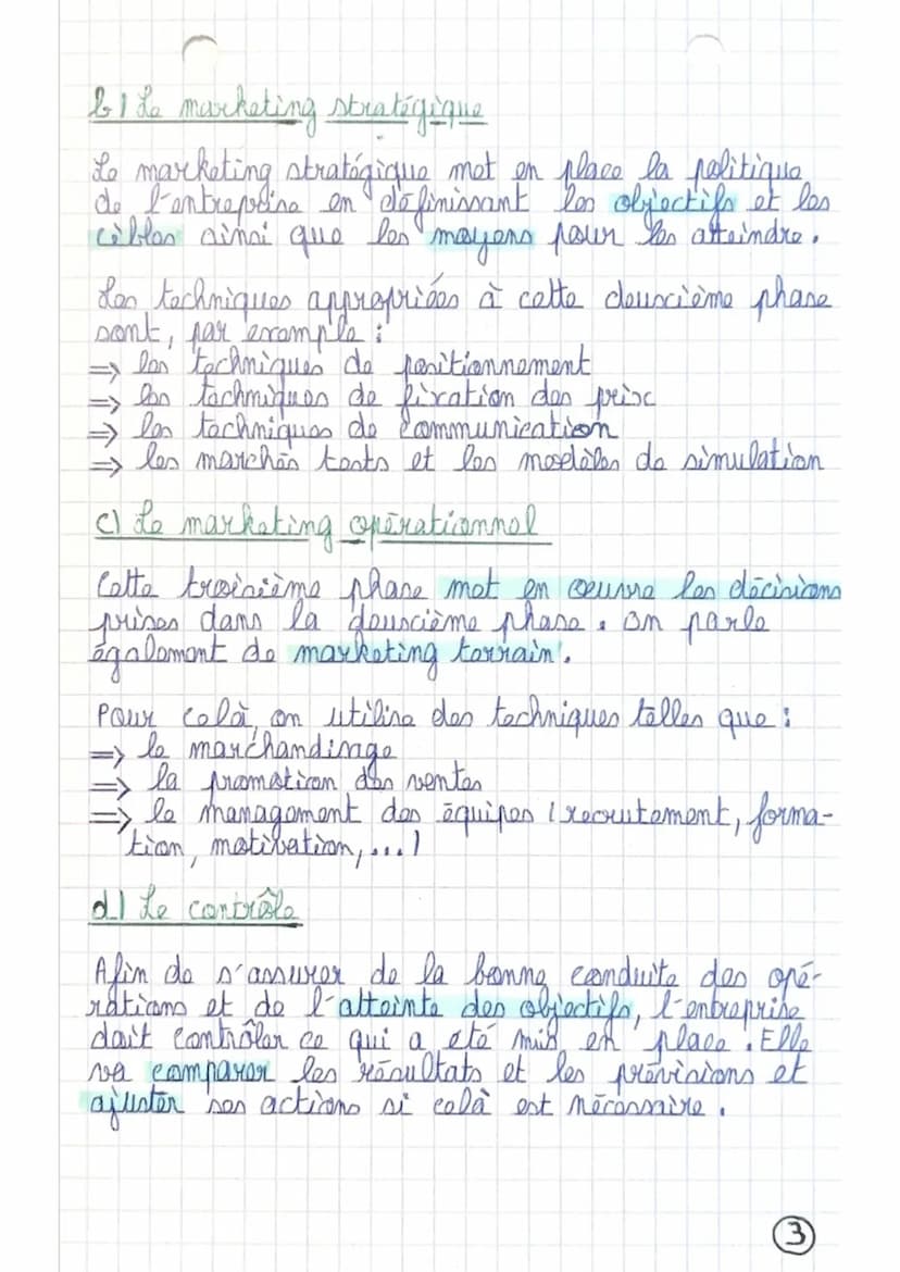 I- Définition
La démarche mercatique consiste à partir de l'ama-
·lyse des attentes de consommateurs, à définir
I offre de biens et de servi