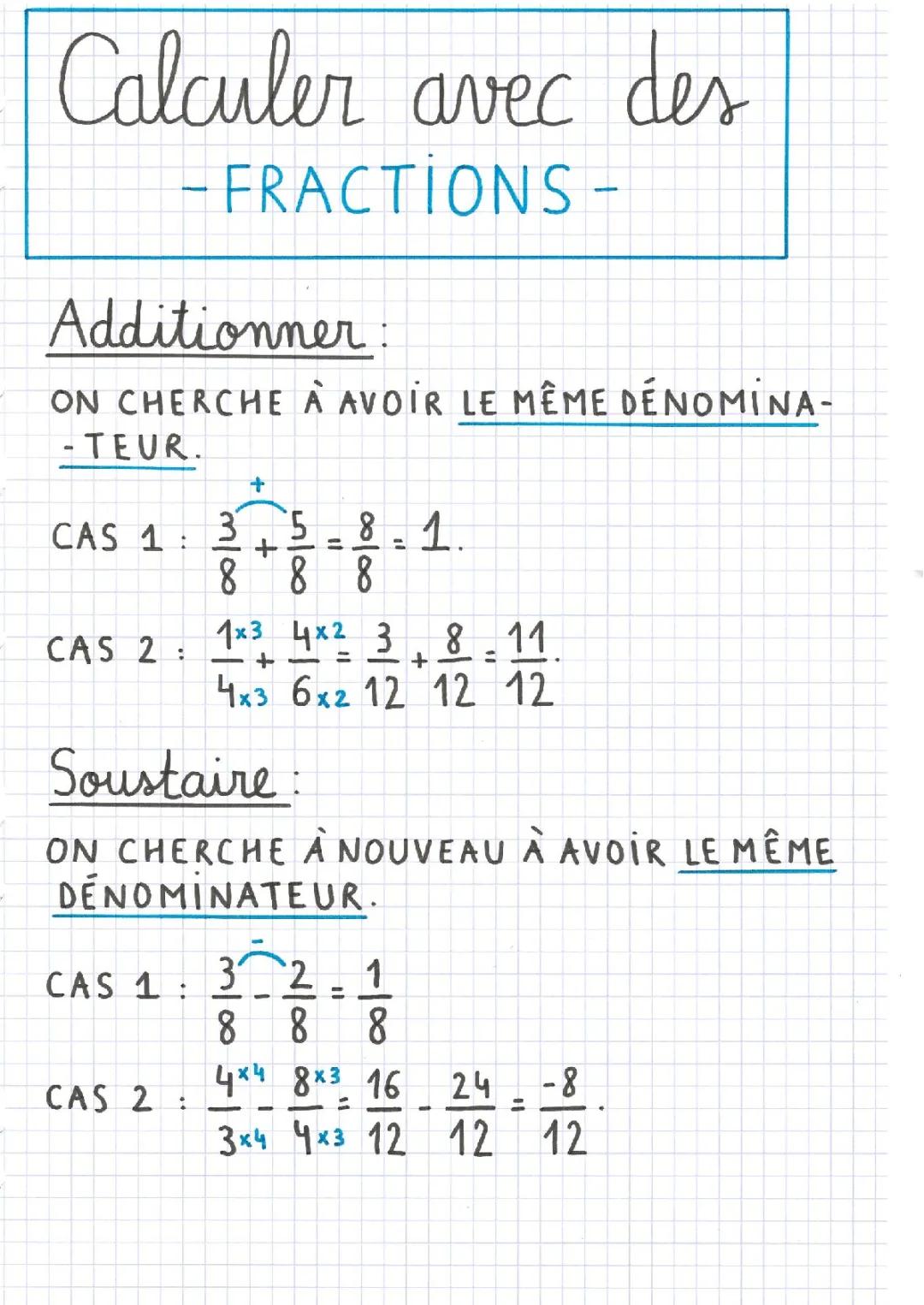 Apprends à multiplier et diviser les fractions facilement