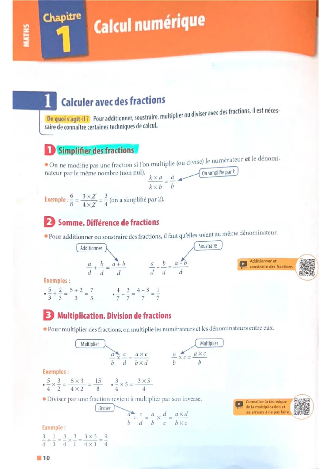 Chapitre 1 : Calcul numérique 