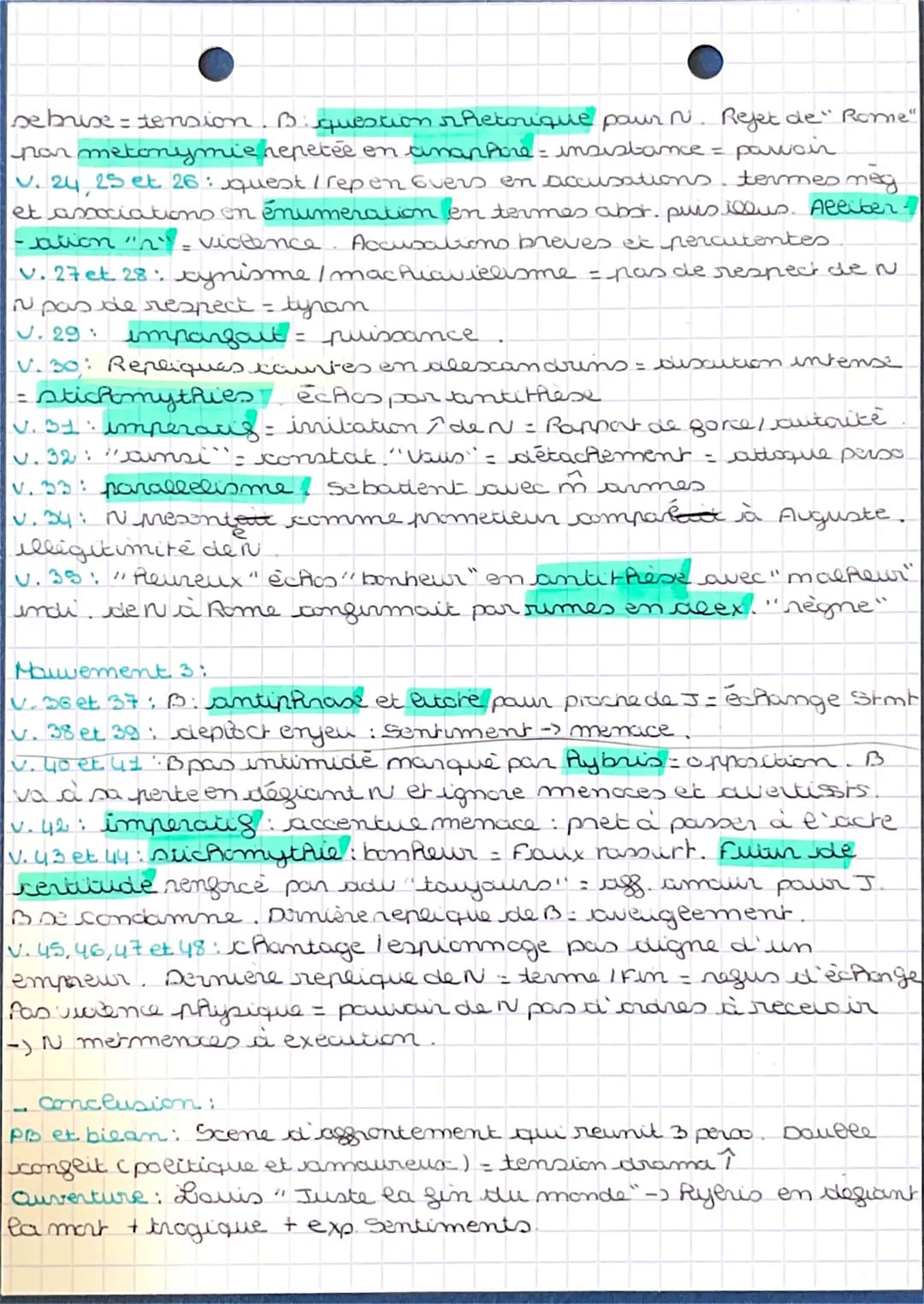BAC
-
LE THEATRE
=
Texte y
Introduction :
auteur : Jean Racine / 17 ème / dramaturge
extrait : acte 3 scène 8/ Junie
en levée
par Neron
( em