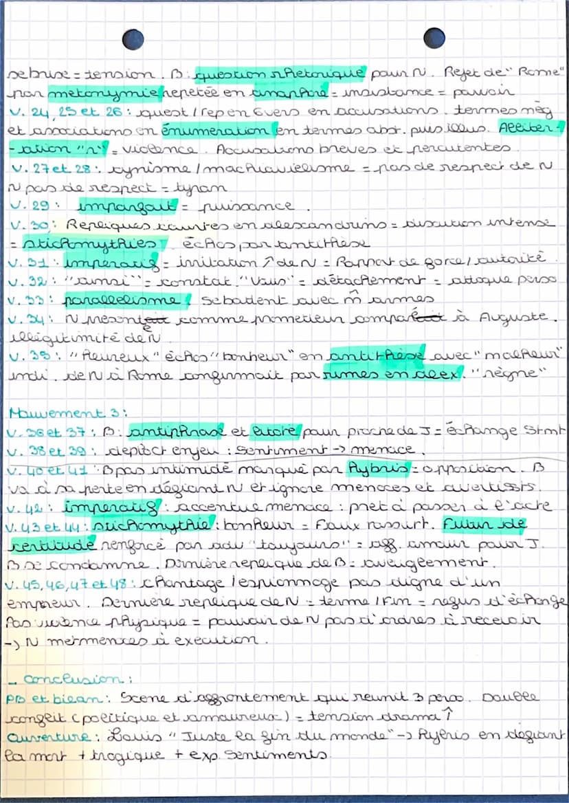 BAC
-
LE THEATRE
=
Texte y
Introduction :
auteur : Jean Racine / 17 ème / dramaturge
extrait : acte 3 scène 8/ Junie
en levée
par Neron
( em
