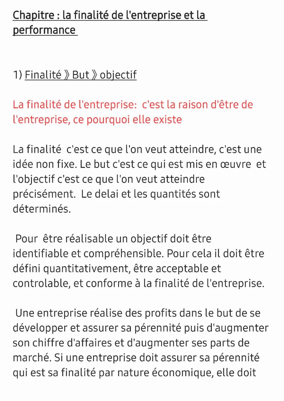 Définition Performance Globale et Finalité Sociétale de l'Entreprise - RSE et Impact