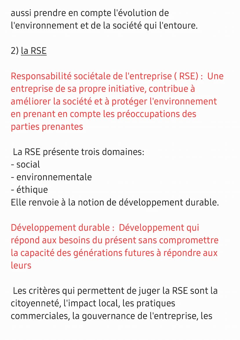 Chapitre : la finalité de l'entreprise et la
performance
1) Finalité » But > objectif
La finalité de l'entreprise: c'est la raison d'être de