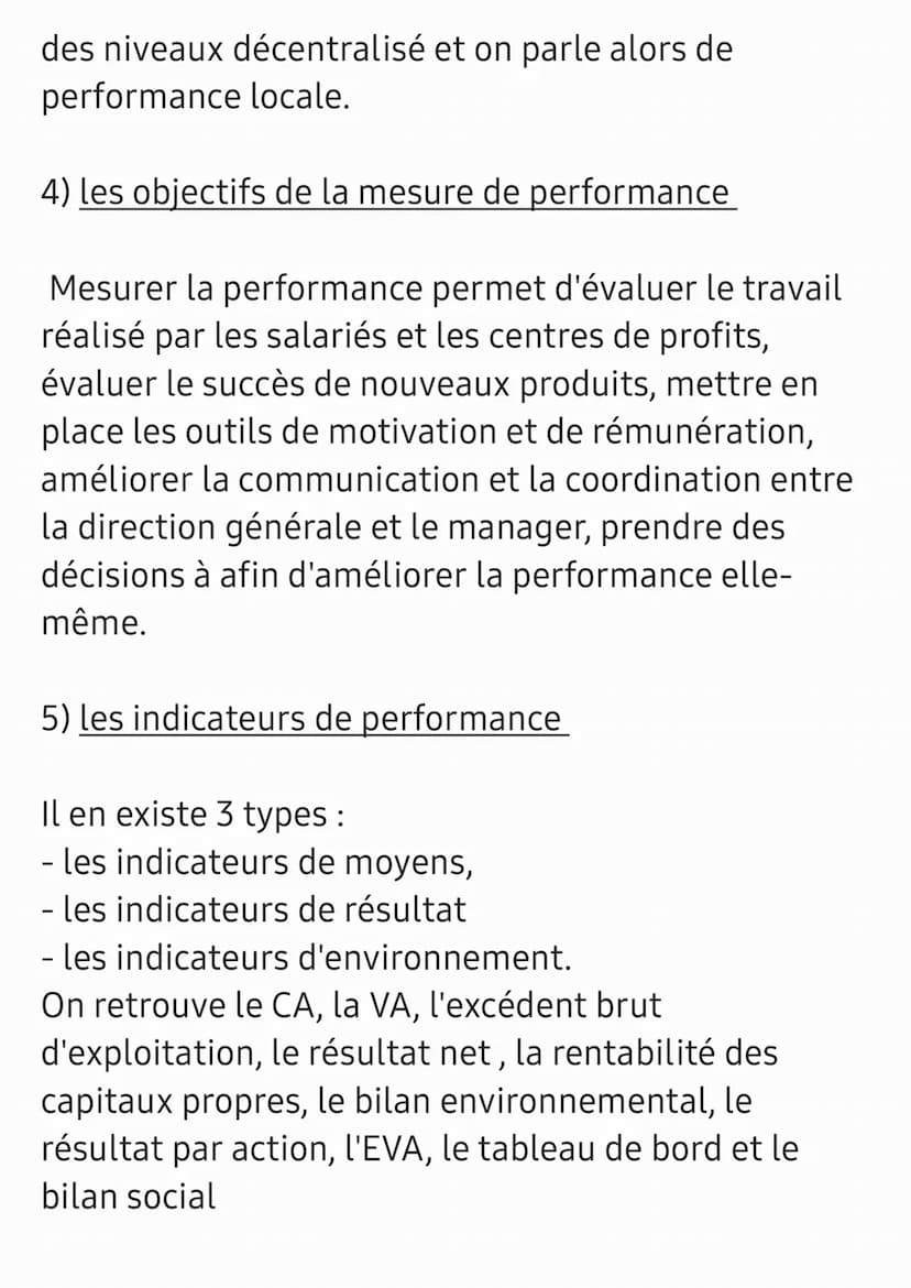 Chapitre : la finalité de l'entreprise et la
performance
1) Finalité » But > objectif
La finalité de l'entreprise: c'est la raison d'être de