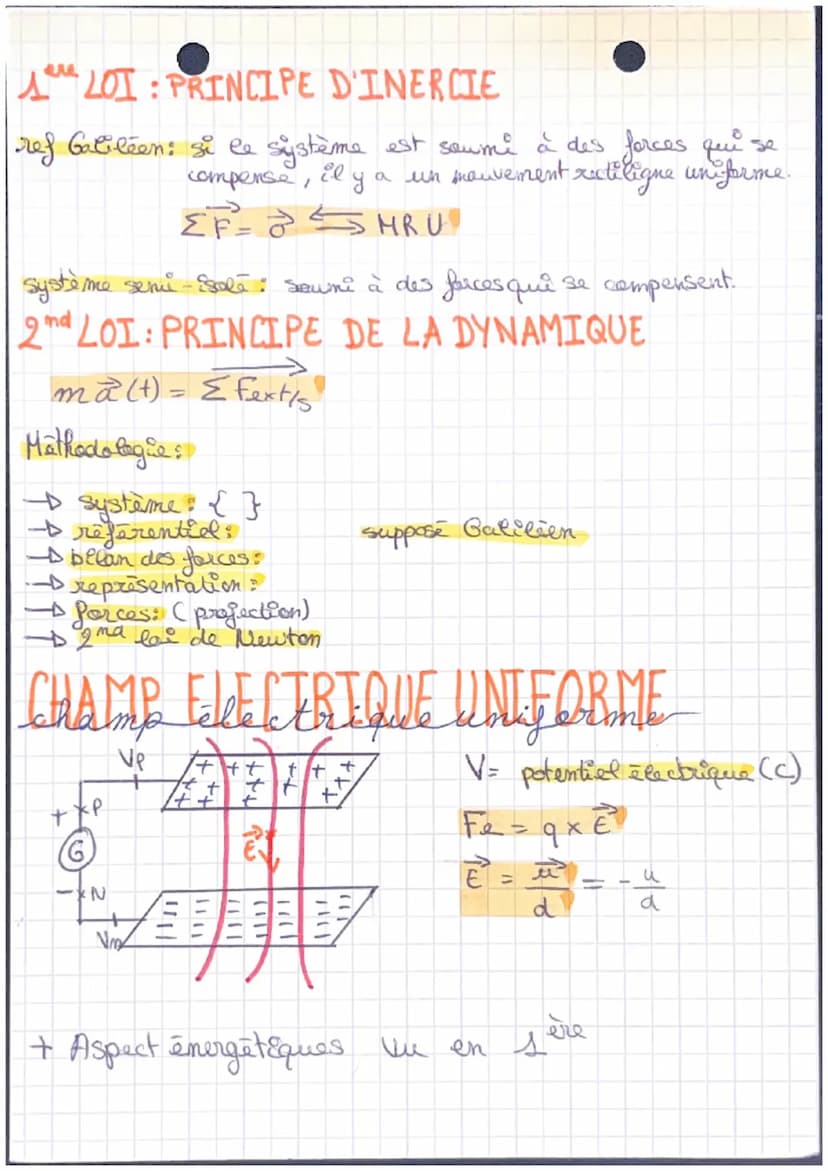 ●Physique-Chimir : Mouemment dans un
champ
uniform
A
LES CHAMPS
champ: outil mathematiques qui définit des grandeurs qui
varies dans chaque 