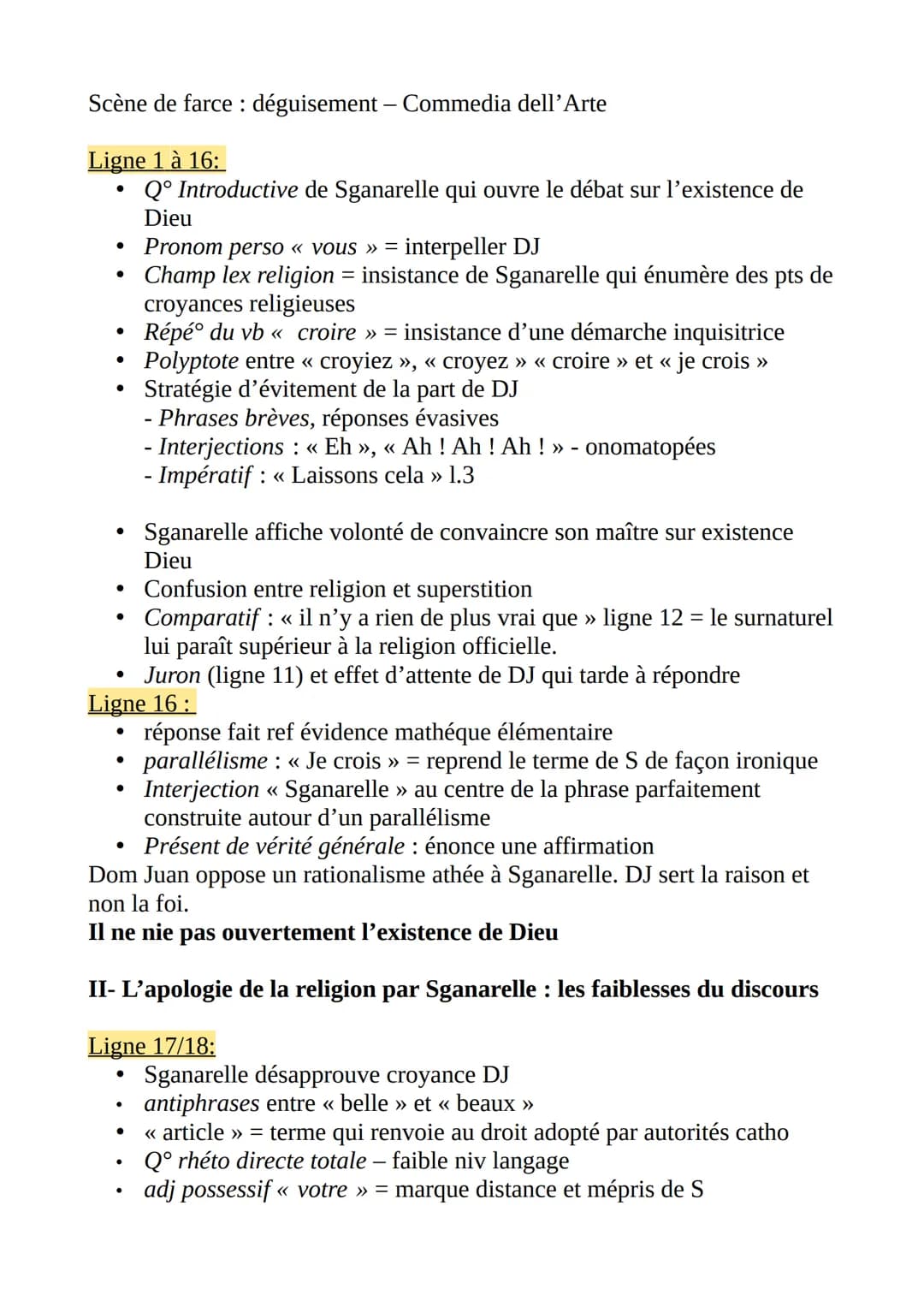 Introduction
●
●
●
FRANÇAIS 4
Parcours Spectacle et Comédie
Création, date et intrigue de Dom Juan
Contexte scène et intrigue : Sganarelle e
