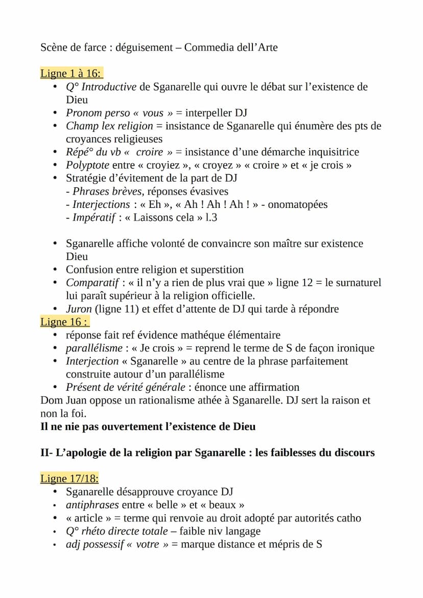 Introduction
●
●
●
FRANÇAIS 4
Parcours Spectacle et Comédie
Création, date et intrigue de Dom Juan
Contexte scène et intrigue : Sganarelle e