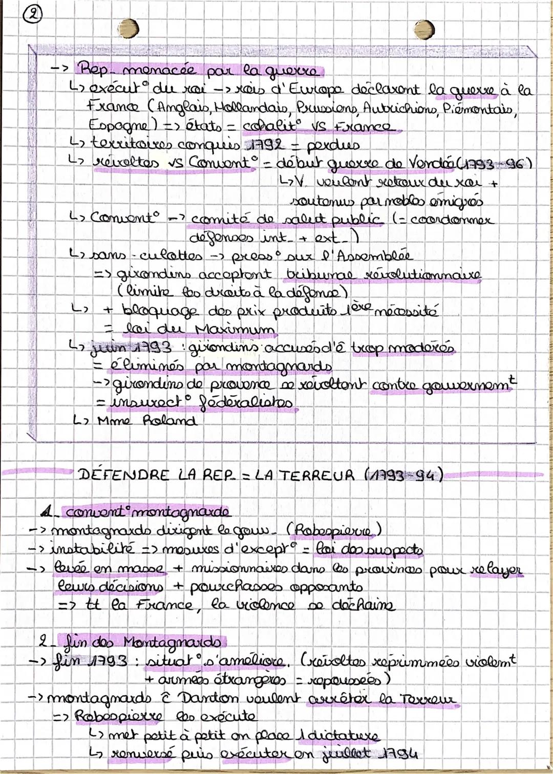 la Révolution française
et l'Empire : une nelle concepto
de la nation
histoire
S
1789-debut prd revel #regimes politiques
(~~10ans)
Rov - ré