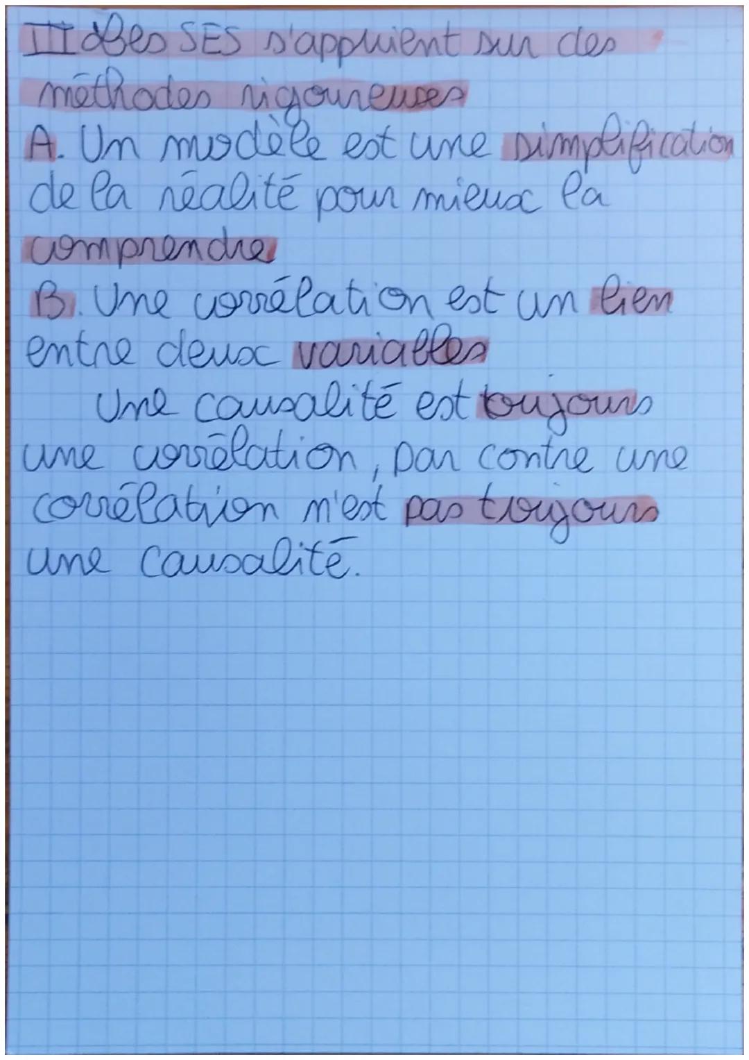 I Les SES une disciple scolaire ou scientifique
A: Un jugement de valeur c'est
une opinion personelle politique
voire religieuse
B. Sa démar