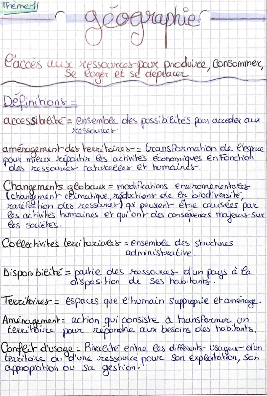 Theme

geographie

l'accès aux ressourcer pour produire, Consommer,
Se loger et se depla
déplacer

Definitions

accessibilité ensemble des p