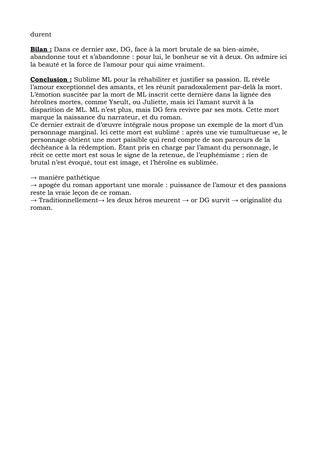 Citation
Une mort physique et morale : un dénouement
tragique qui marque le paroxysme de la passion
amoureuse
Sentiments dégagés par ce text