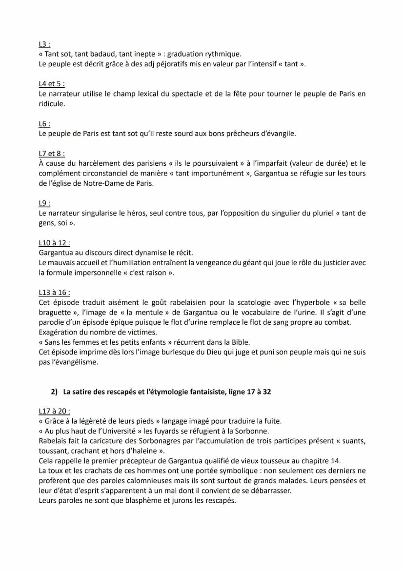 Introduction
EL 2
<< Chapitre 17 », Gargantua, François Rabelais
Contextualisation
de l'œuvre :
Après le succès de Pantagruel, premier roman