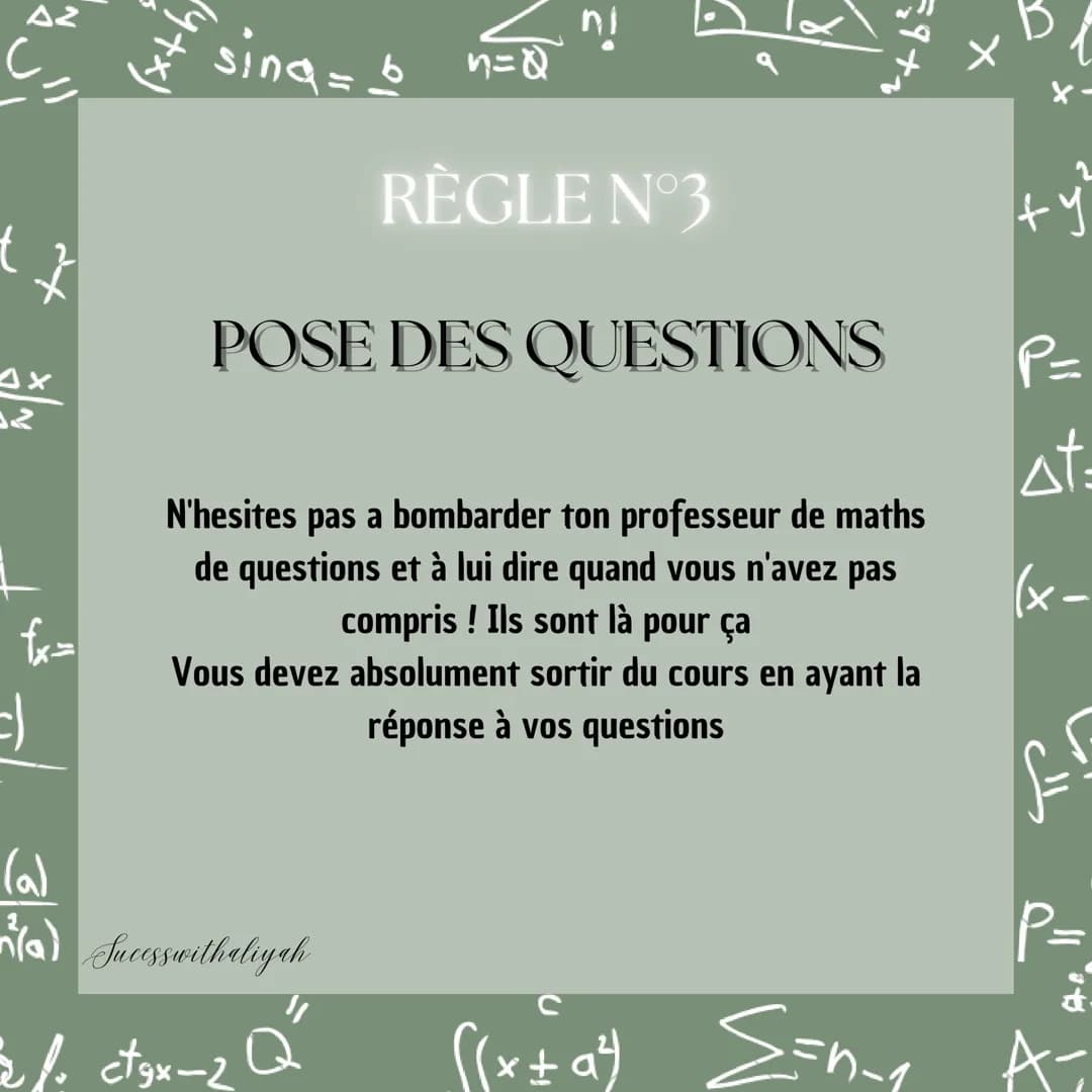 Jes
MATHS
c'est trop facile !
Sucesswithaliyah _C_=_=(y-1)²
tz
Ax
1
fx=
c)
• (a)
_n²(a)
N
(1+x)
sing = b
Sucesswithaliyah
• XB li ctgx-2 Q
n