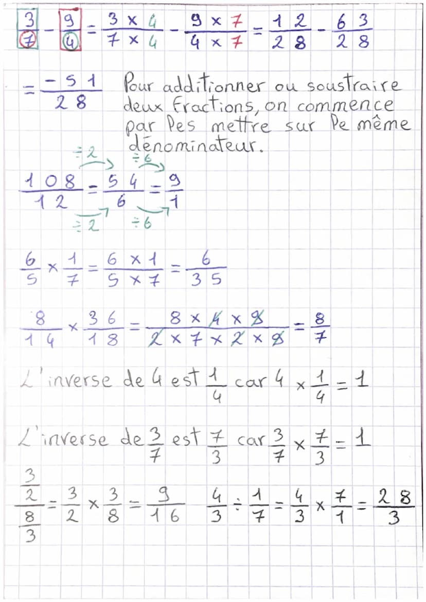 2/3
×6
12
3-18
g
Math
+
d
x6
Pour trouver un dénominateur commun, on
peut multiplier ensemble les deux
dénominateurs.
Exemple
15
g
5
5x6
16
