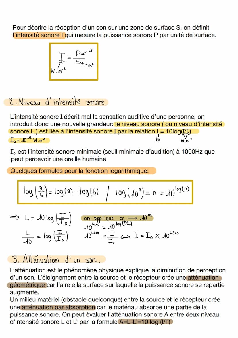 CHAP 16 Caractériser les phénomènes
I/Etude des ondes sonores.
1. Ondes et intensité sonore.
Un son qui se propage est une manifestation d'u