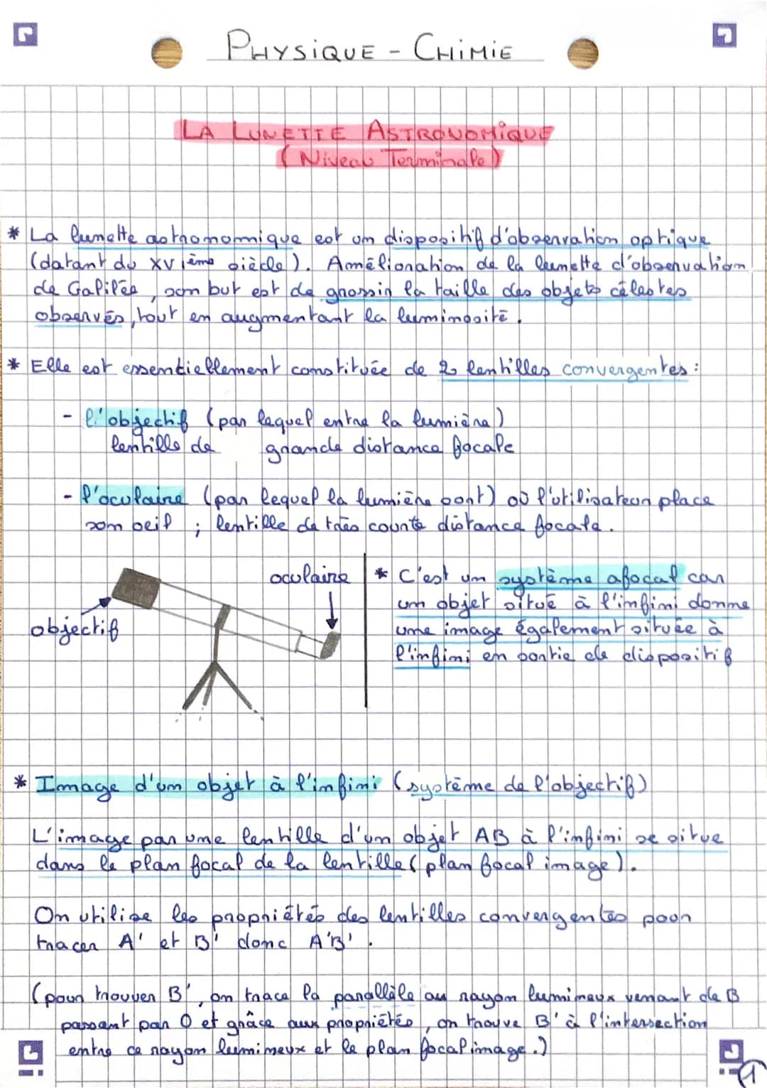 Découvre la Lunette Astronomique : Définition, Utilisation et Schémas Simples