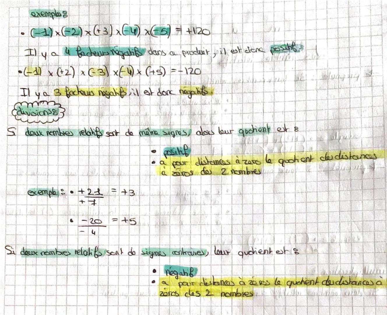 m
Les nombres relatifs (division, addition, sashaction, multiplication)
- propriété : Si deux nombres relatifs sont de même signe, alors lou