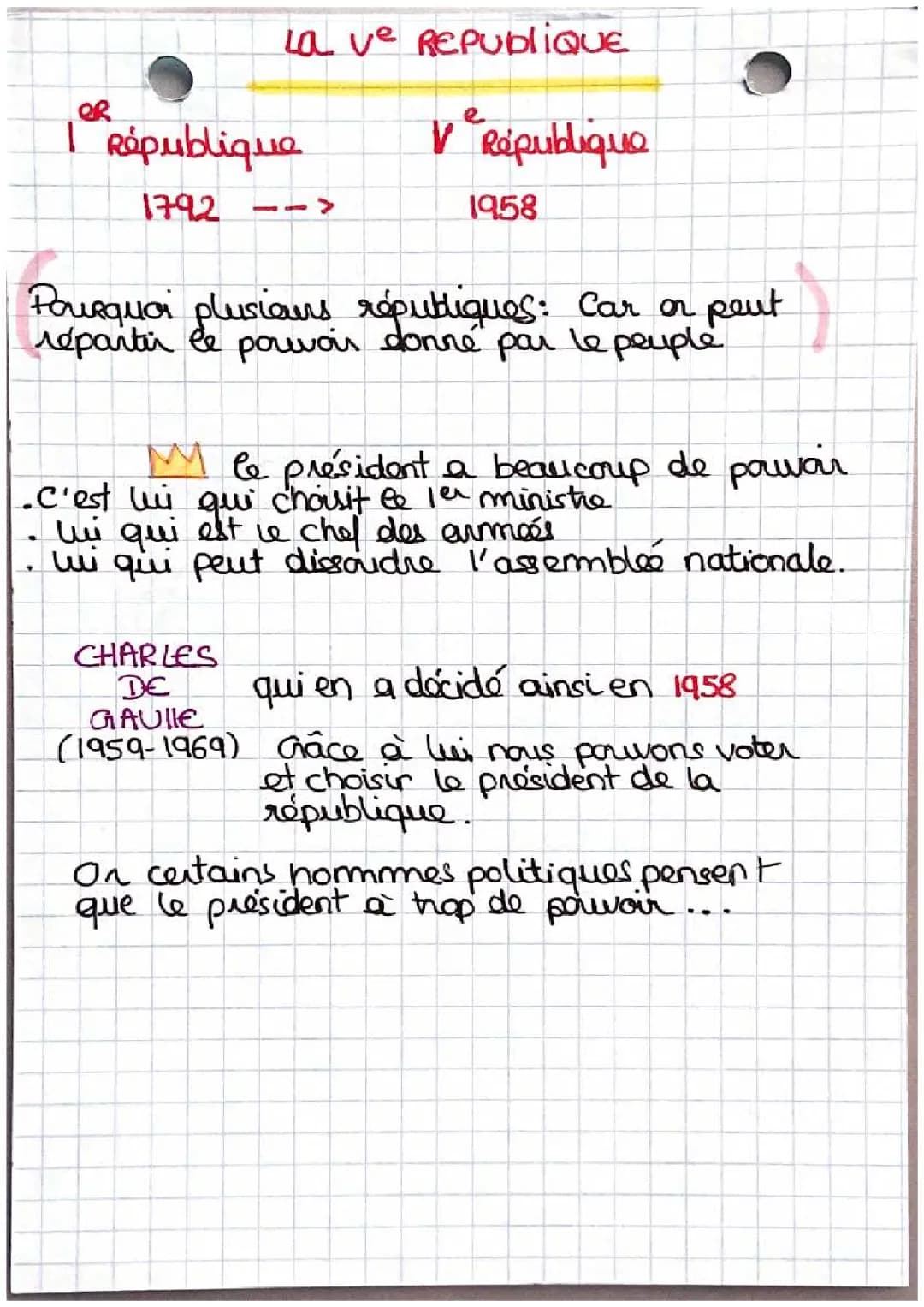 la V république 
