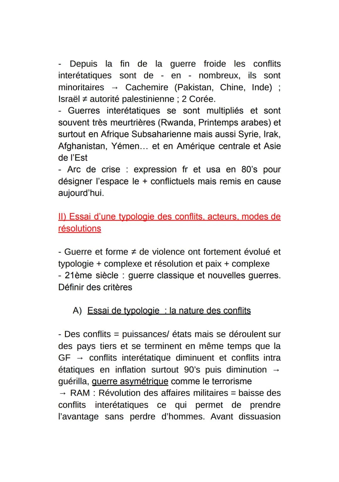 Thème 2 : Faire le guerre, faire la paix,
formes de conflits et mode de
résolutions
Introduction : formes de conflits et tentatives de
paix 