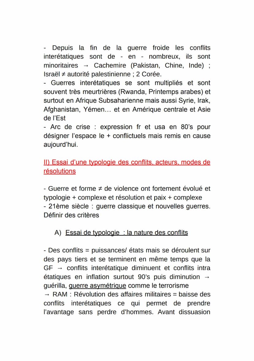 Thème 2 : Faire le guerre, faire la paix,
formes de conflits et mode de
résolutions
Introduction : formes de conflits et tentatives de
paix 